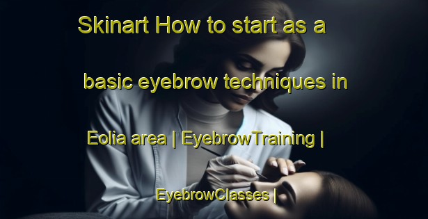 Skinart How to start as a basic eyebrow techniques in Eolia area | EyebrowTraining | EyebrowClasses | SkinartTraining-United States